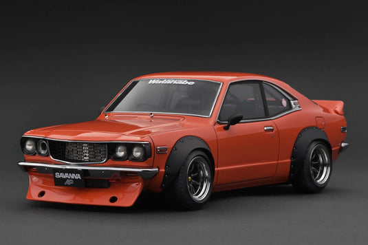 Mazda Savanna (S124A) Semi Works Orange IGNITION MODEL 1:18
