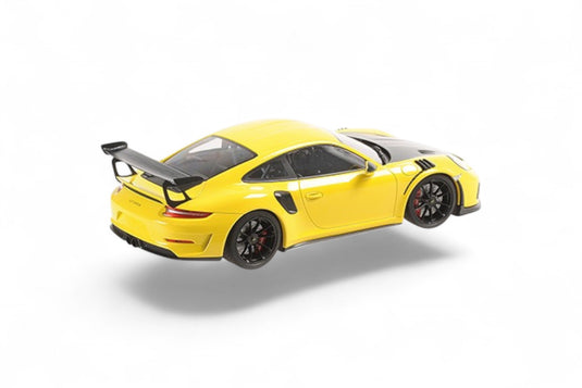 Porsche 911 GT3RS (991.2) – 2019 – GEEL MET ZWARTE VELGEN MINICHAMPS 1:18