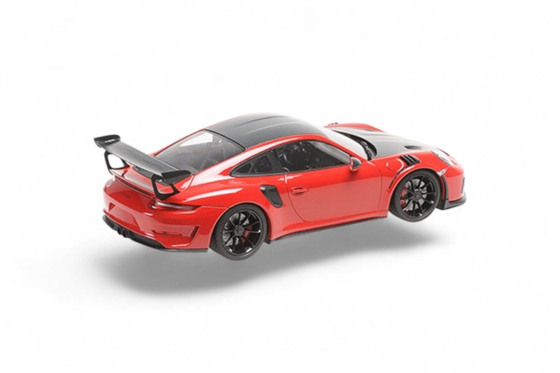 Laad de afbeelding in de Gallery-viewer, Porsche 911 (991.2) GT3 RS WEISSACH PAKKET 2019 ROOD MINICHAMPS 1:18
