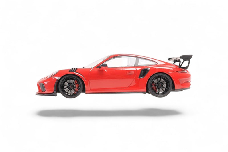 Laad de afbeelding in de Gallery-viewer, Porsche 911 (991.2) GT3 RS WEISSACH PAKKET 2019 ROOD MINICHAMPS 1:18
