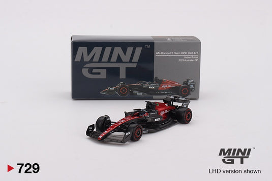 Alfa Romeo C43 #77 Valtteri Bottas 2023 F1 2023 Australian GP (LHD) MINI GT 1:64