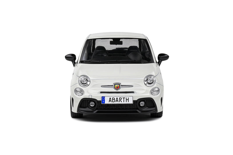 Chargez l&#39;image dans la visionneuse de la galerie, Fiat F595 ABARTH BLANC GLACÉ 2022 SOLIDE 1:18

