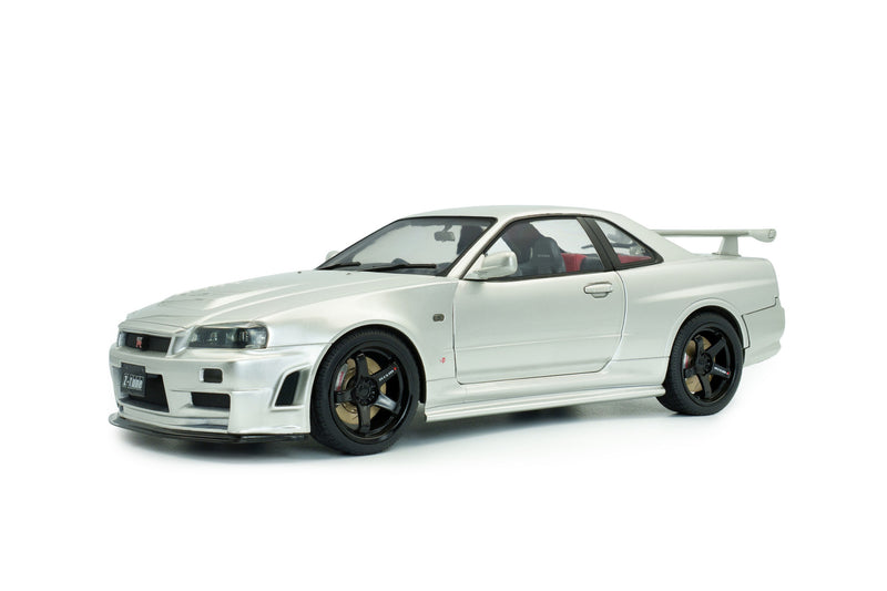 Laad de afbeelding in de Gallery-viewer, NISSAN SKYLINE (R34) GT-R Z TUNE ZILVER 1999 SOLIDO 1:18
