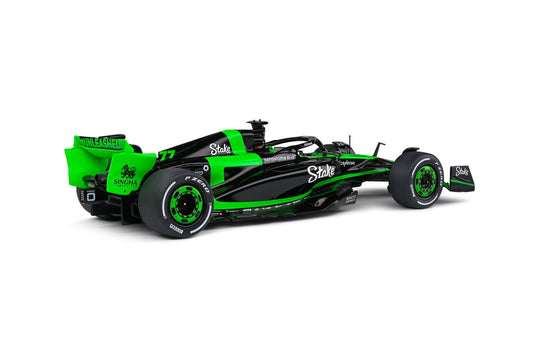 Kick SAUBER C44 SHOWCAR VERSION NOIR / VERT 2024 SOLIDO 1:18