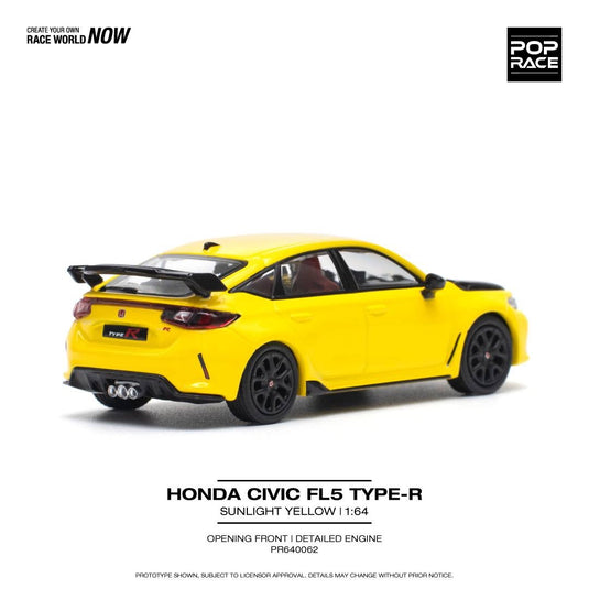 Honda Civic Type-R FL5 Yellow POP RACE 1:64