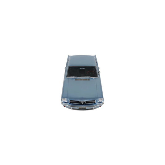 Ford MUSTANG V8 HARDTOP SILVER BLUE PONY 1965 OTTOmobile 1:12