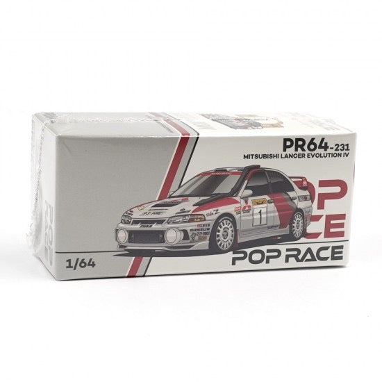 Load image into Gallery viewer, MITSUBISHI LANCER EVOLUTION IV SAFARI RALLY KENYA 1998 POP RACE 1:64
