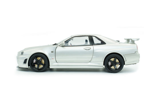 NISSAN SKYLINE (R34) GT-R Z TUNE ZILVER 1999 SOLIDO 1:18