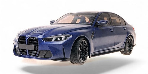 Bmw M3 2024 BLEU MAT MÉTALLIQUE MINICHAMPS 1:18