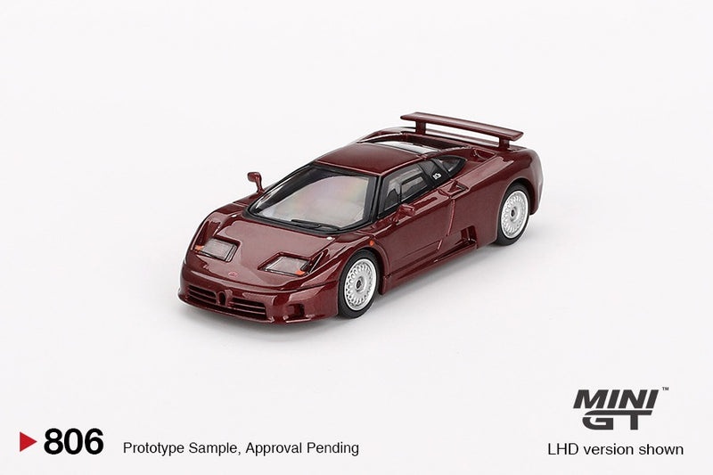 Load image into Gallery viewer, Bugatti EB110 GT DARK RED METALLIC 1995 (LHD) MINI GT 1:64
