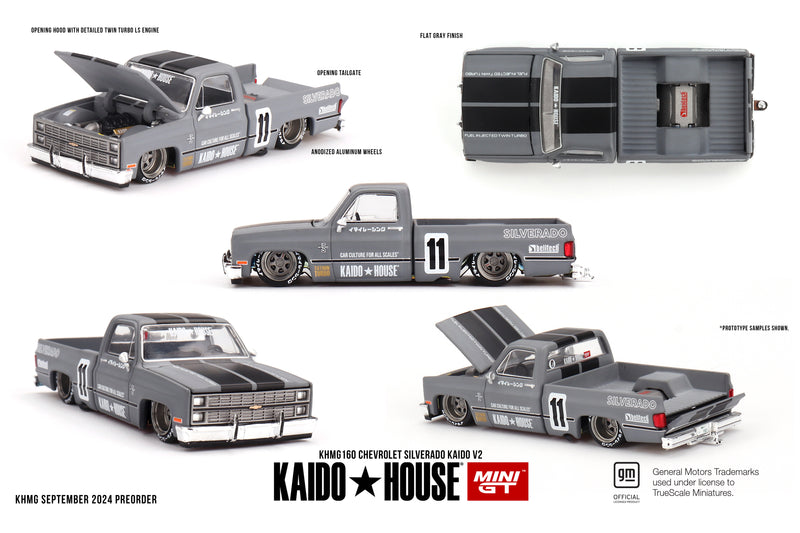 Chargez l&#39;image dans la visionneuse de la galerie, Chevrolet SILVERADO KAIDO*HOUSE V2 1980 MINI GT 1:64
