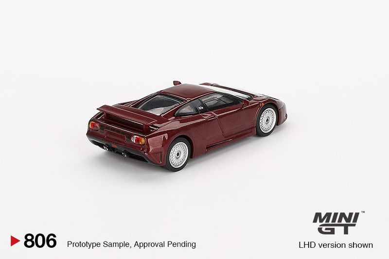 Load image into Gallery viewer, Bugatti EB110 GT DARK RED METALLIC 1995 (LHD) MINI GT 1:64
