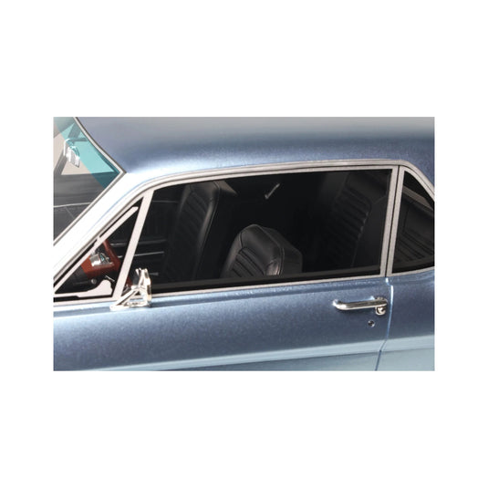 Ford MUSTANG V8 HARDTOP SILVER BLUE PONY 1965 OTTOmobile 1:12