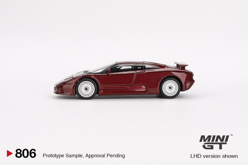 Load image into Gallery viewer, Bugatti EB110 GT DARK RED METALLIC 1995 (LHD) MINI GT 1:64
