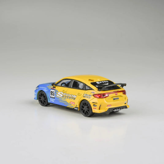 Honda Civic Type R FL5 Spoon Livery 2023 Yellow/Blue PARA64 1:64