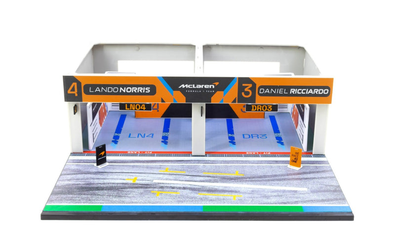 Load image into Gallery viewer, Pit Garage McLaren Formula One Team (Cars not included) TARMAC WORKS 1:64

