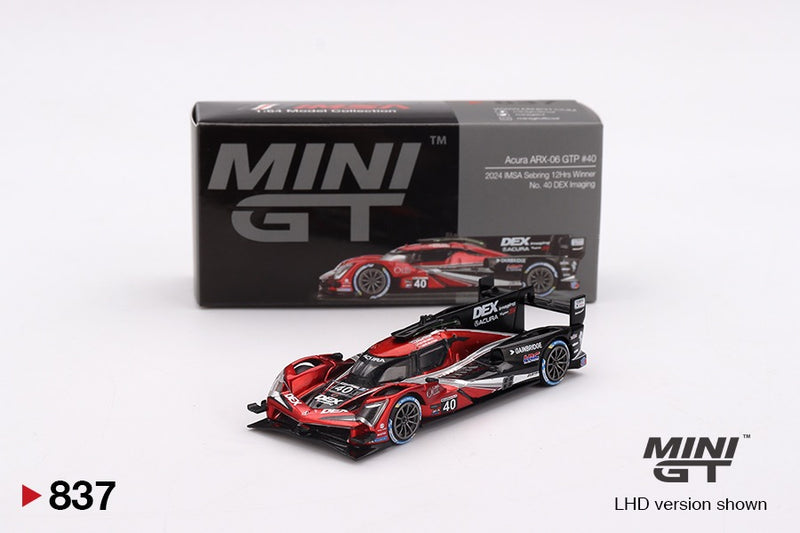 Chargez l&#39;image dans la visionneuse de la galerie, Acura ARX-06 GPT #40 WAYNE TAYLOR RACING SEBRING 12HRS GAGNANT 2024 MINI GT 1:64
