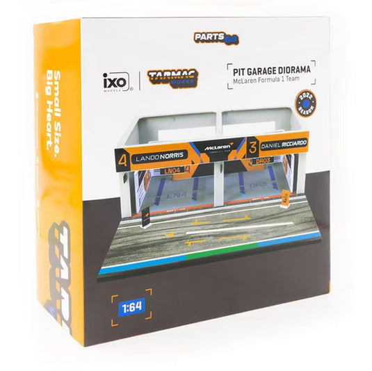 Pit Garage McLaren Formula One Team (Cars not included) TARMAC WORKS 1:64