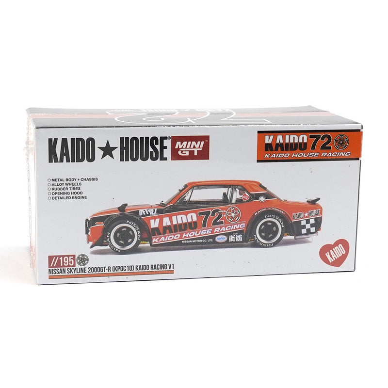 Laad de afbeelding in de Gallery-viewer, Nissan Skyline 2000GT-R (KPGC10) V1 KAIDO*HOUSE MINI GT 1:64
