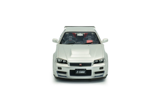 NISSAN SKYLINE (R34) GT-R Z TUNE ZILVER 1999 SOLIDO 1:18