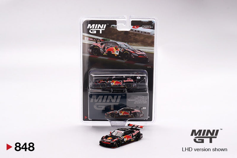 Load image into Gallery viewer, Honda NSX GT #16 RED BULL MOTUL MUGEN SUPER GT SERIES 2022 MINI GT 1:64
