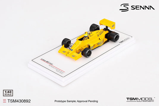 Lotus 99T #12 AYRTON SENNA MONACO GRAND PRIX WINNER 1987 TSM Model 1:43