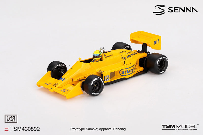 Load image into Gallery viewer, Lotus 99T #12 AYRTON SENNA MONACO GRAND PRIX WINNER 1987 TSM Model 1:43
