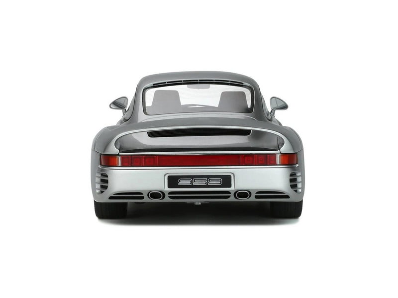 Laad de afbeelding in de Gallery-viewer, <tc>PORSCHE 959 1986 ZILVER GT SPIRIT 1:12</tc>
