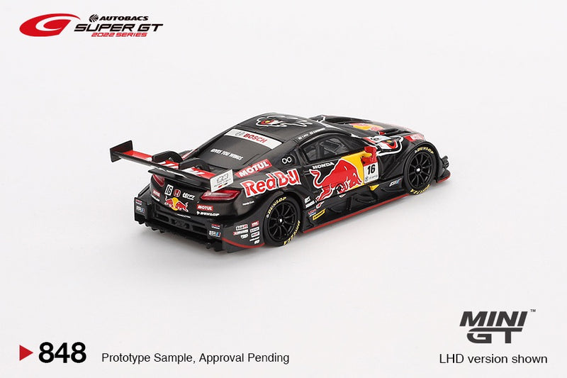 Load image into Gallery viewer, Honda NSX GT #16 RED BULL MOTUL MUGEN SUPER GT SERIES 2022 MINI GT 1:64
