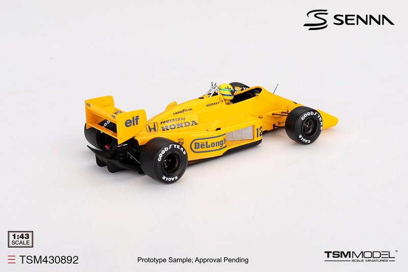 Load image into Gallery viewer, Lotus 99T #12 AYRTON SENNA MONACO GRAND PRIX WINNER 1987 TSM Model 1:43
