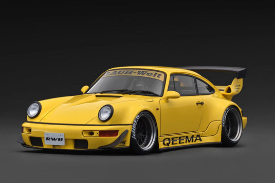 PORSCHE RWB 964 YELLOW IGNITION MODEL 1:18