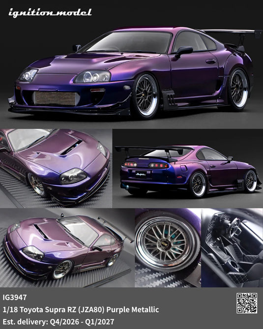 TOYOTA SUPRA RZ (JZA80) PAARS IGNITION MODEL 1:18
