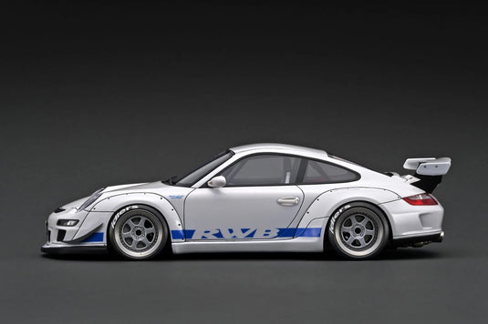 Porsche RWB 997 GT3 WHITE/BLUE IGNITION MODEL 1:18