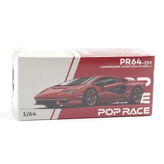 Load image into Gallery viewer, LAMBORGHINI COUNTACH LPI-800 ROSSO POP RACE 1:64
