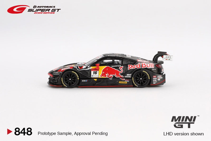 Load image into Gallery viewer, Honda NSX GT #16 RED BULL MOTUL MUGEN SUPER GT SERIES 2022 MINI GT 1:64
