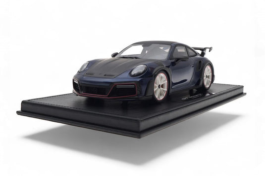 Porsche 911 (992) TECHART GTstreet R Blauw/Wit/Rood - Limited Edition 3 van 20 stuks - TECHART 1:18