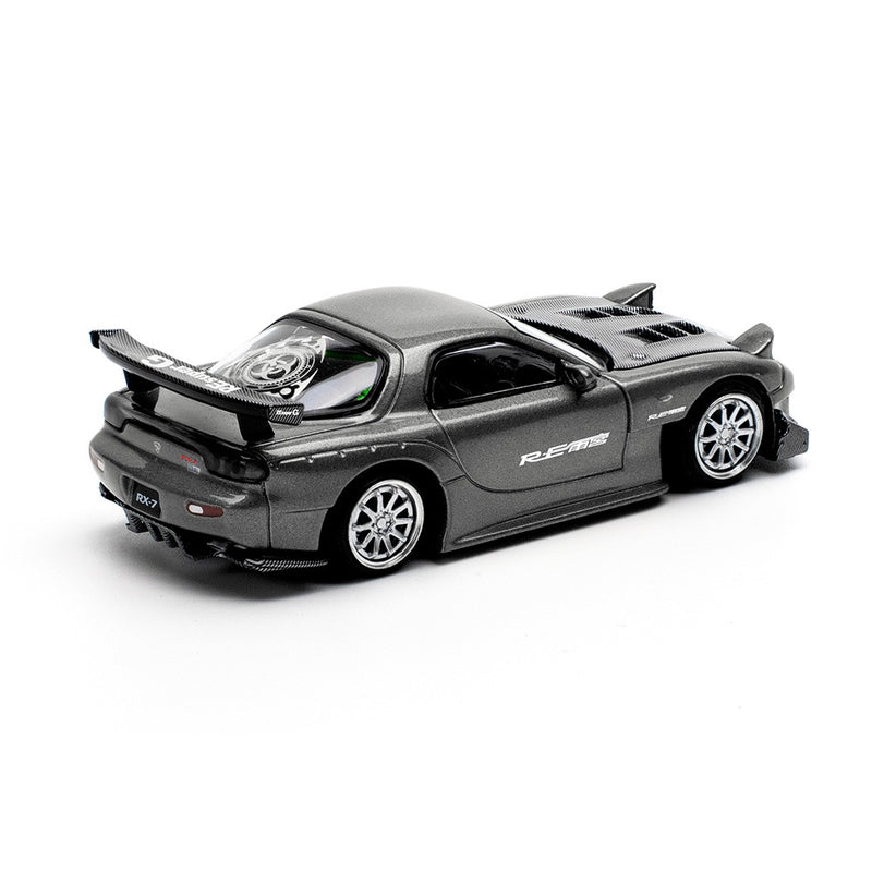Chargez l'image dans la visionneuse de la galerie, Mazda RX7 RE-AMEMIYA Gris POP RACE 1:64
