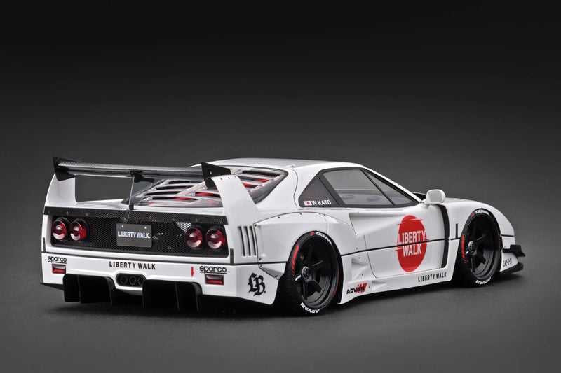 Chargez l&#39;image dans la visionneuse de la galerie, Ferrari LB-WORKS 40 Blanc IGNITION MODEL 1:18
