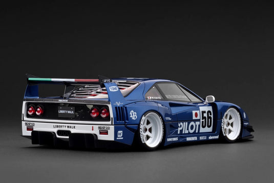 Ferrari LB-WORKS 40 Blauw/Wit IGNITION MODEL 1:18