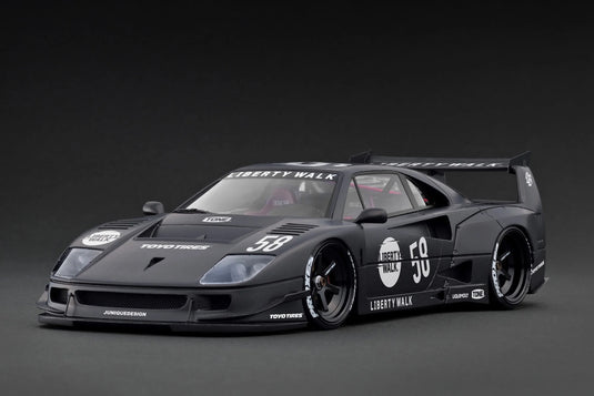 Ferrari LB-WORKS 40 Carbon/Wit IGNITION MODEL 1:18