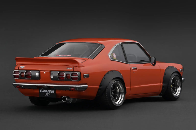 Load image into Gallery viewer, Mazda Savanna (S124A) Semi Works Orange IGNITION MODEL 1:18
