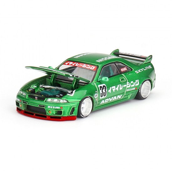 Laad de afbeelding in de Gallery-viewer, Nissan SKYLINE GT-R (R33) IMAI RACING V1 1995 MINI GT 1:64
