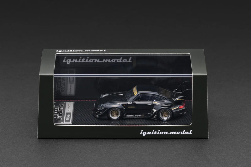 Load image into Gallery viewer, PORSCHE RWB 993 BLACK IGNITION MODEL 1:64
