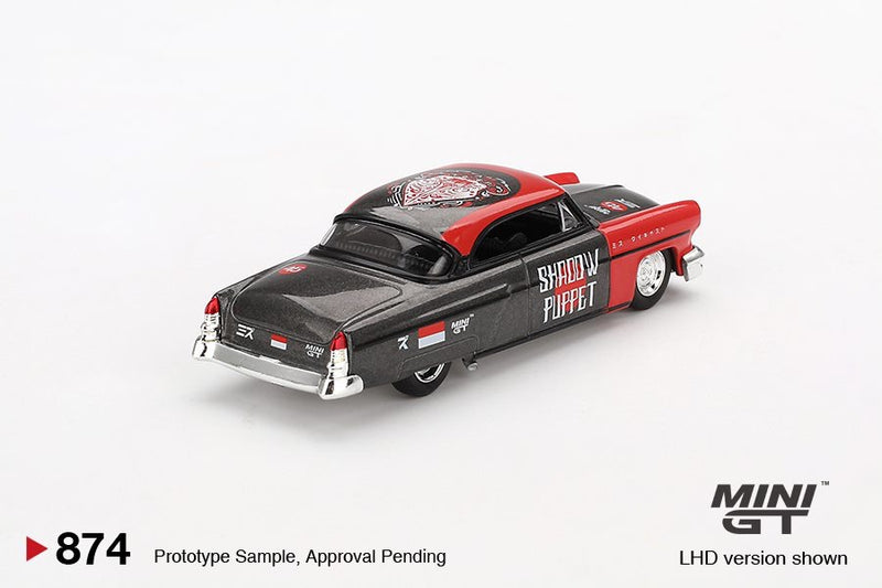 Laad de afbeelding in de Gallery-viewer, Lincoln CAPRI HOT ROD SHADOW PUPPET 1954 (LHD) MINI GT 1:64
