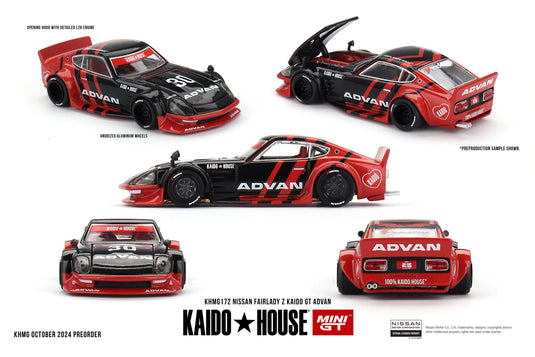 Nissan FAIRLADY Z KAIDO GT ADVAN 1978 Kaido*House MINI GT 1:64