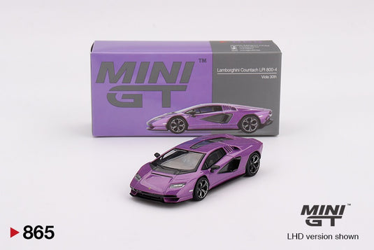 Lamborghini COUNTACH LPI 800- 4 VIOLET 30TH 2023 (LHD) MINI GT 1:64