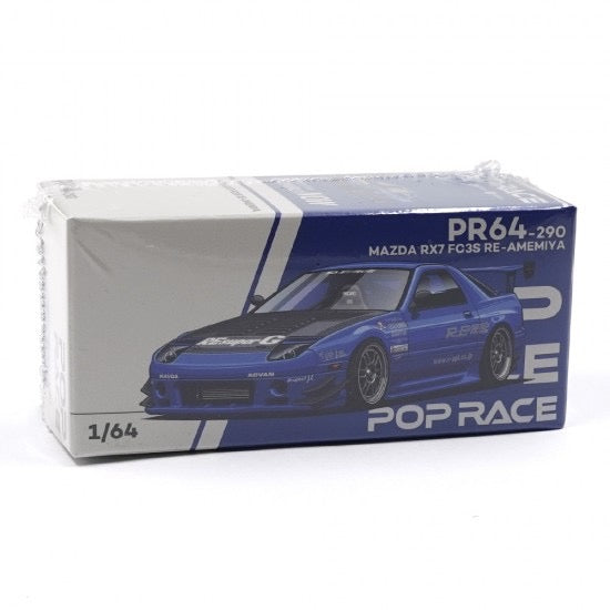 Chargez l'image dans la visionneuse de la galerie, MAZDA RX7 FC3S RE-AMEMIYA RE-AMEMIYA BLEU POP RACE 1:64

