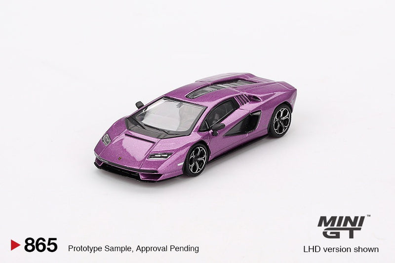 Chargez l&#39;image dans la visionneuse de la galerie, Lamborghini COUNTACH LPI 800- 4 VIOLET 30TH 2023 (LHD) MINI GT 1:64
