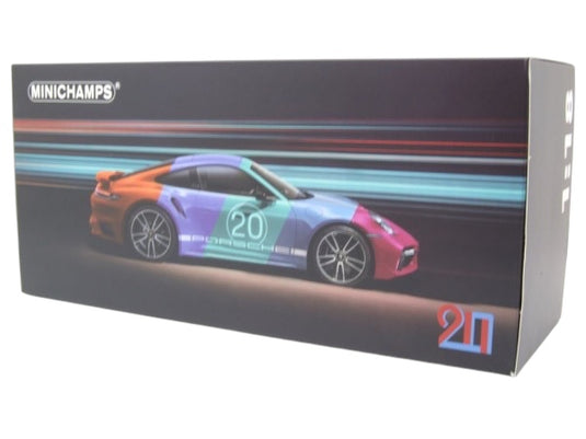 Porsche 911 (992) Turbo S coupé Sport Design 2021 Rouge MINICHAMPS 1:18