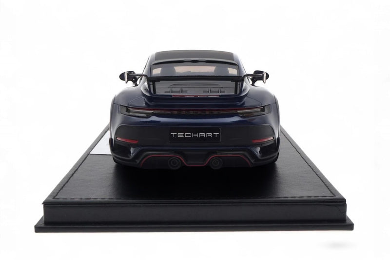 Laad de afbeelding in de Gallery-viewer, Porsche 911 (992) TECHART GTstreet R Blauw/Wit/Rood - Limited Edition 3 van 20 stuks - TECHART 1:18
